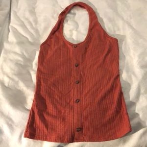 Burnt orange halter top